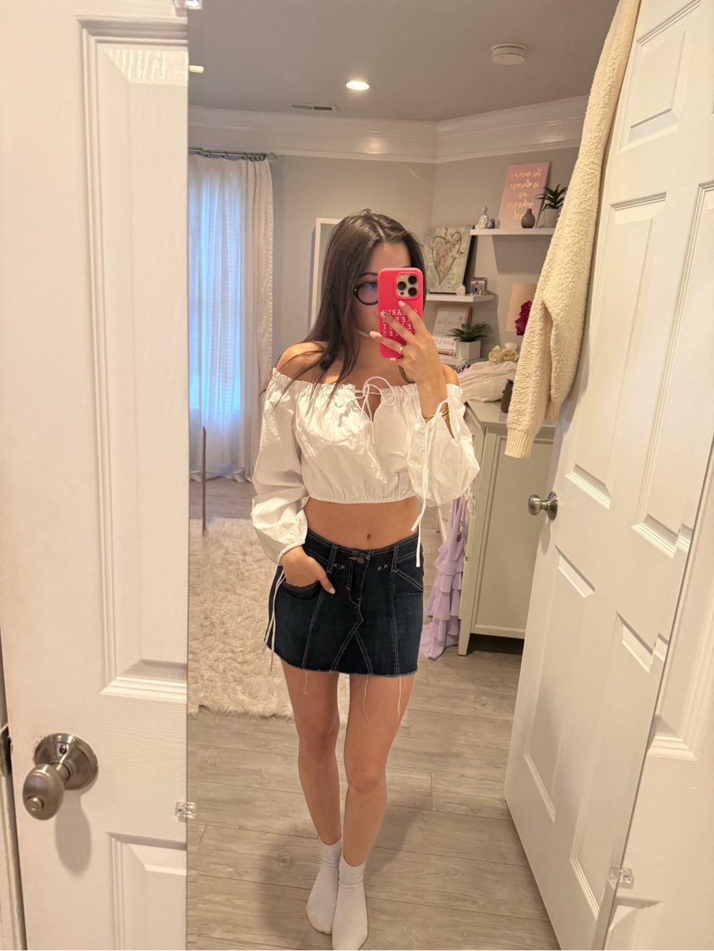 Vintage Levi’s denim mini skirt